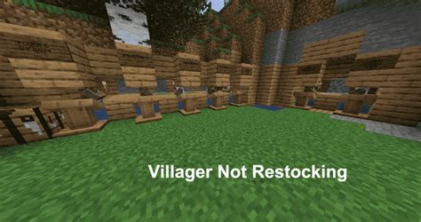 why is my villager not restocking